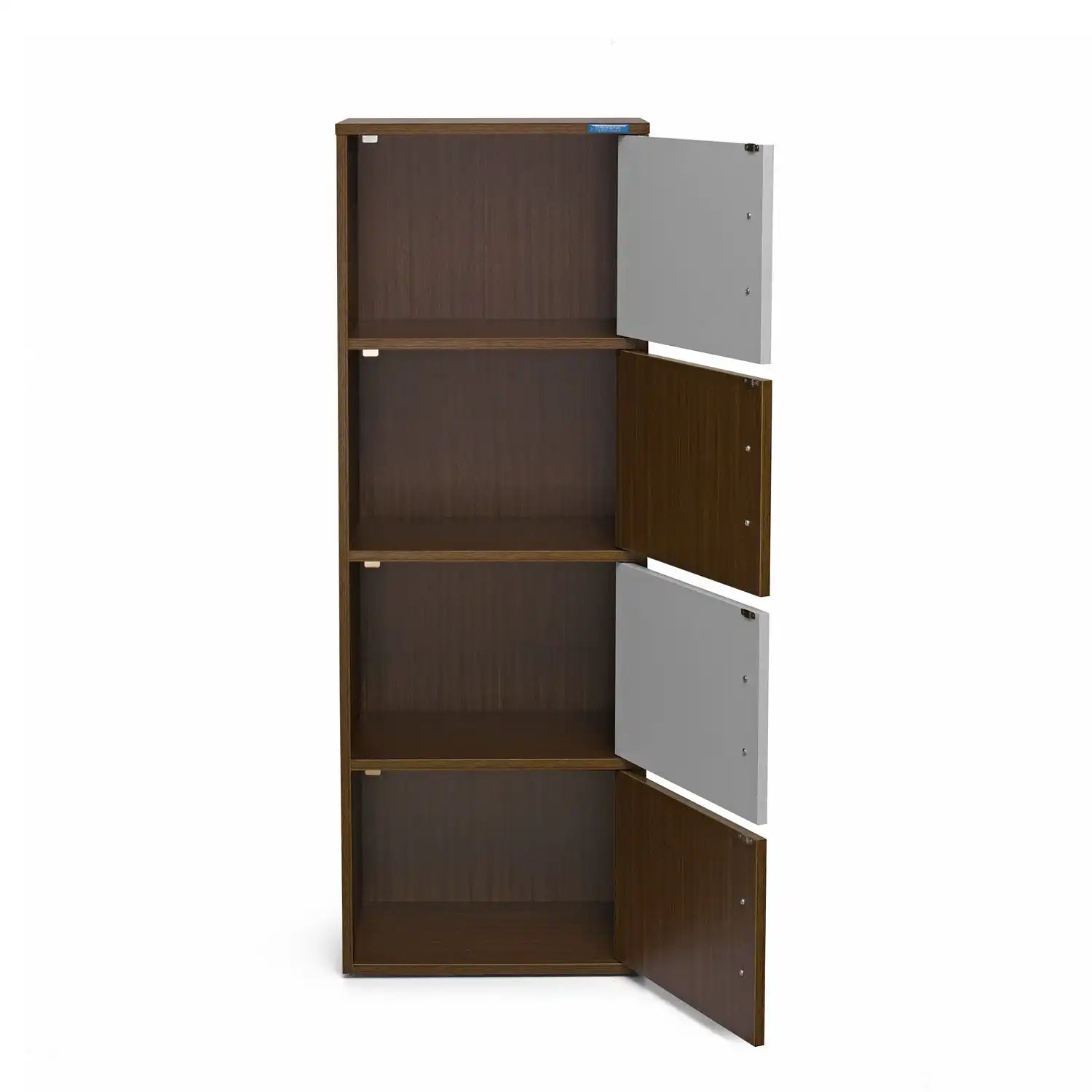 Nilkamal Sear 4 Tier Storage Cabinet (Oak/Frosty White)