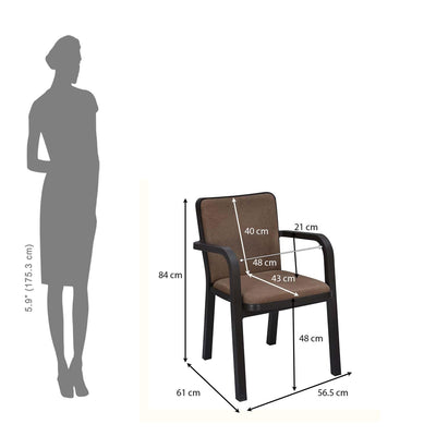 Nilkamal Luxe Chairs and Glass Top Coffee Table Plastic Outdoor Set (Season Rust Brown & Weather Brown)