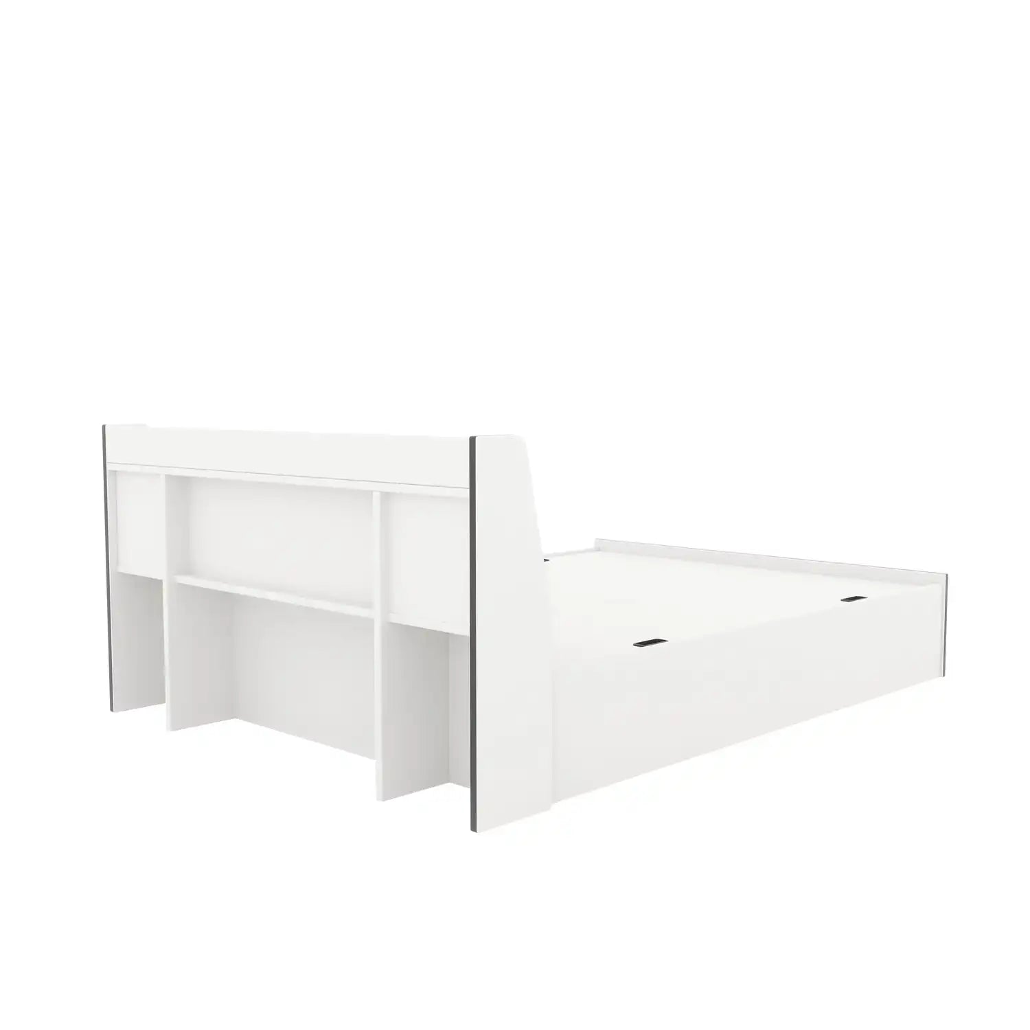 Nilkamal Marbito King Bed With Headboard & Box Storage (White)