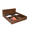Nilkamal Arthur Plus King Bed With Storage (Legno Oak Dark)