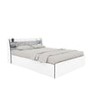 Nilkamal Marbito Queen Bed With Headboard & Box Storage (White) - Slight Side View