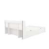 Nilkamal Marbito Queen Bed With Headboard & Box Storage (White) - Slight Back View