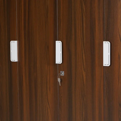 Nilkamal Joyce 4 Door Wardrobe (Classic Walnut)