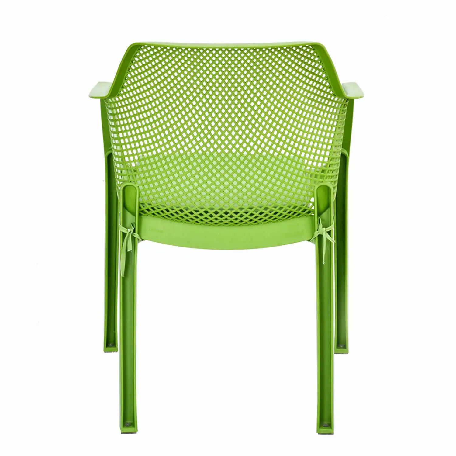 Nilkamal Captain Chair with Leatherette Cushion (Lush Green) – Back View 1