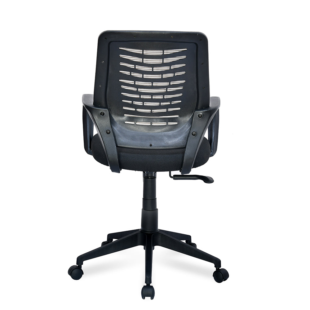 Nilkamal Otis Mid Back Mesh Office Chair (Black & Grey)