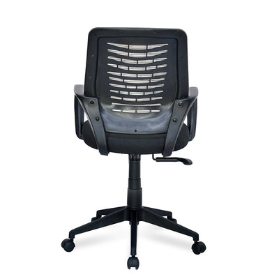 Nilkamal Otis Mid Back Mesh Office Chair (Black & Grey)