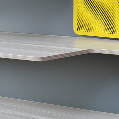 Nilkamal Furlenco Engineered Wood Display Unit in Cornsilk and Gothic Grey Finish