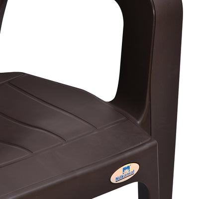 Nilkamal Hexa Plastic Chair with Arm Rest