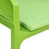 Nilkamal Captain Chair with Leatherette Cushion (Lush Green) – Cushion Close-Up View