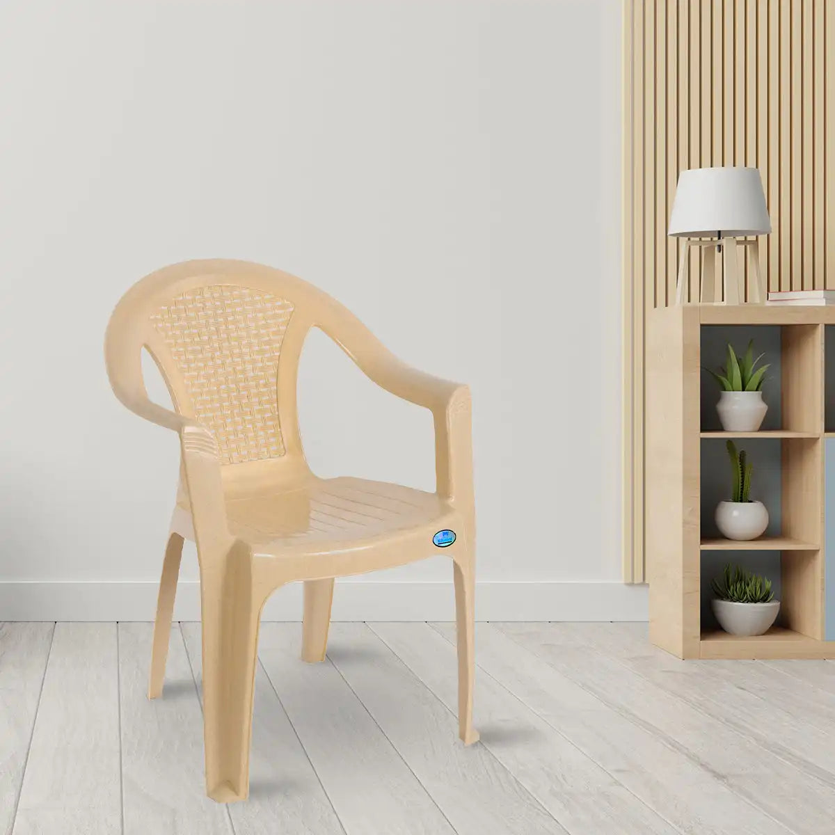 Nilkamal CHR2061 Plastic Arm Chair Side View 1