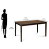 Nilkamal Tivoli 6 Seater Dining Set with Bench (Brown)