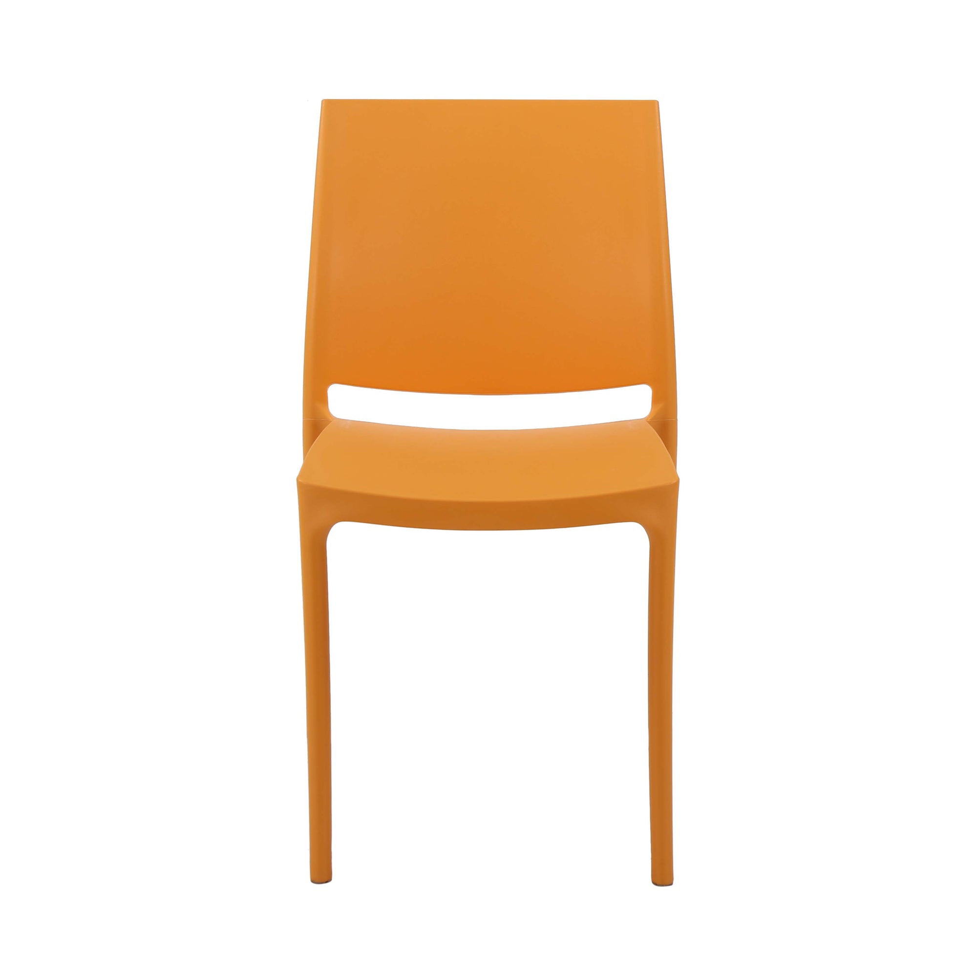 Nilkamal Novella 08 Plastic Armless Chair (Orange)