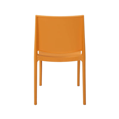 Nilkamal Novella 08 Plastic Armless Chair (Orange)