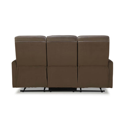 Nilkamal Carlton 3 Seater Manual Recliner (Light Brown)