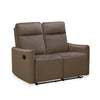 Nilkamal Carlton 2 Seater Manual Recliner (Light Brown) - Slight Side View 2