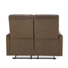 Nilkamal Carlton 2 Seater Manual Recliner (Light Brown) - Back View