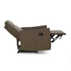 Nilkamal Carlton 1 Seater Manual Recliner (Light Brown) - Extended Side View
