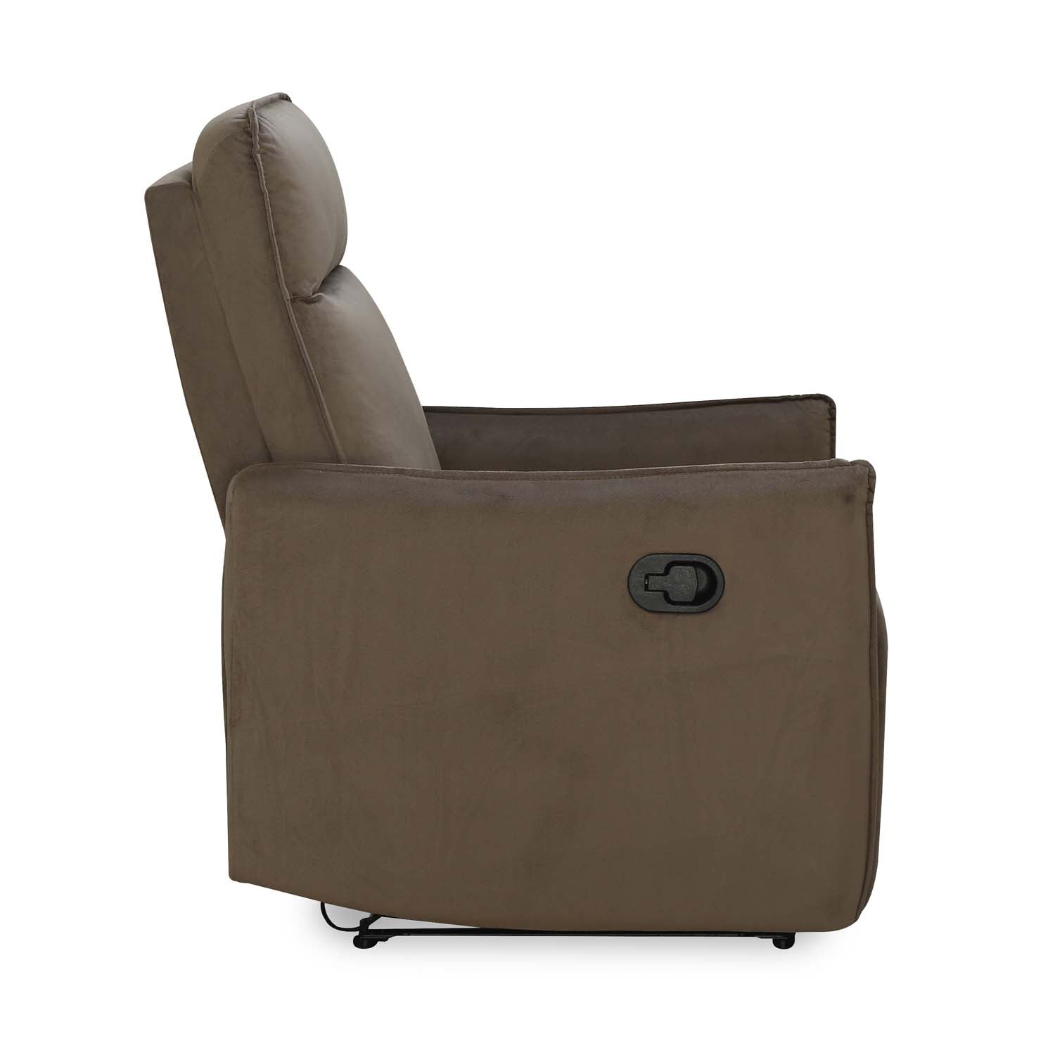 Nilkamal Carlton 1 Seater Manual Recliner (Light Brown)