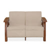 Nilkamal Aspire 3+2+1 Seater Plastic Sofa Set (Walnut)