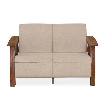 Nilkamal Aspire 2 Seater Plastic Sofa (Walnut)