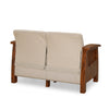 Nilkamal Aspire 2 Seater Plastic Sofa (Walnut)