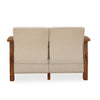 Nilkamal Aspire 2 Seater Plastic Sofa (Walnut)
