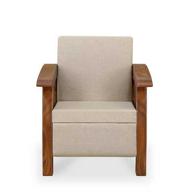 Nilkamal Aspire 3+1+1 Seater Plastic Sofa Set (Walnut)