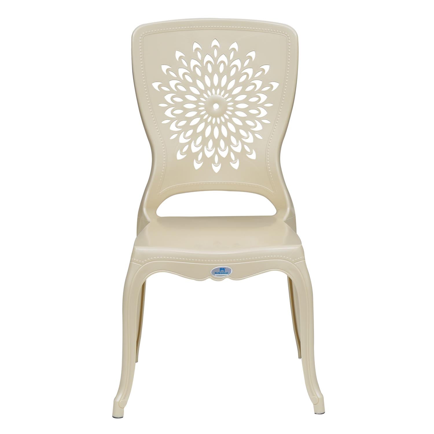 Nilkamal Aura Plastic Chair (Pearl White)