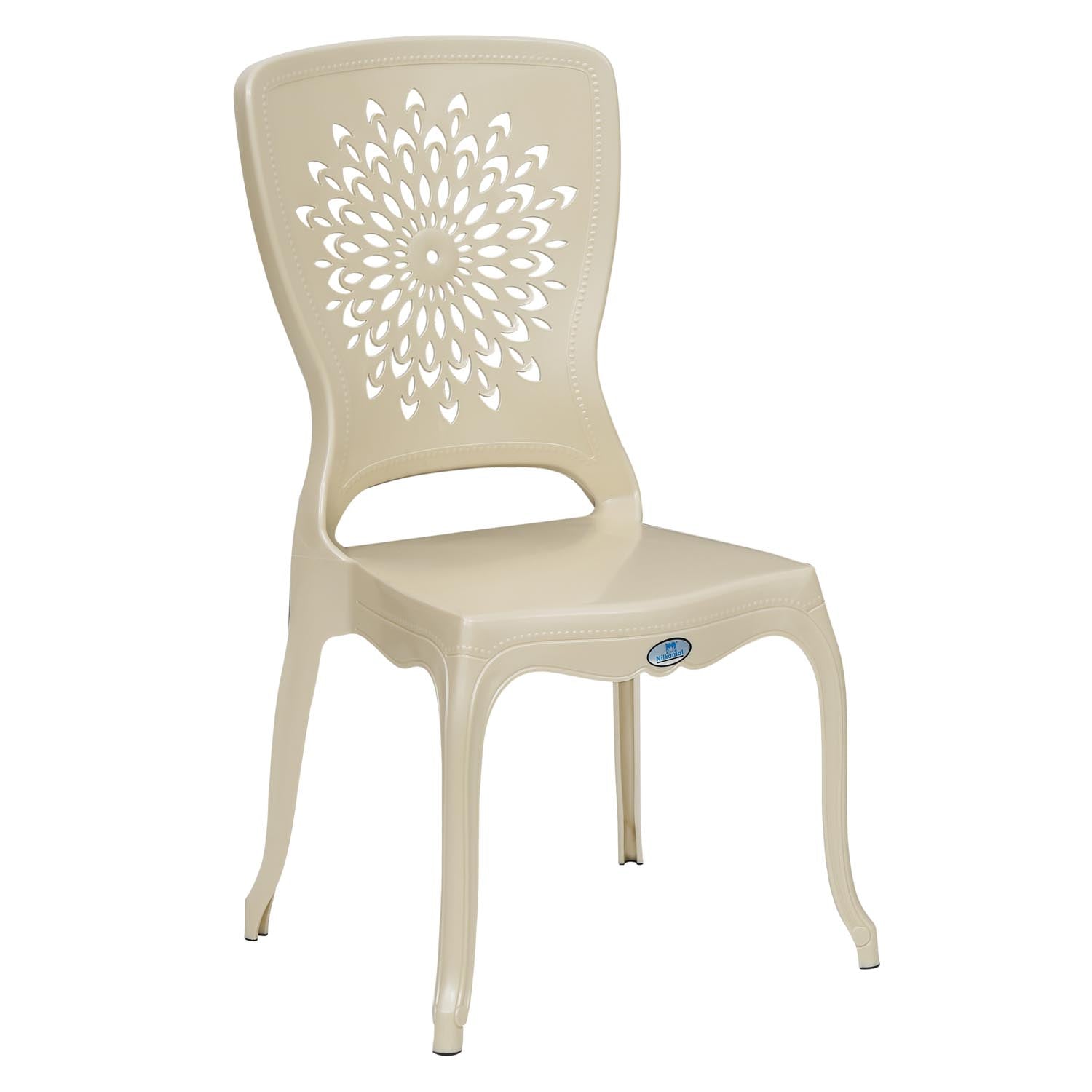 Nilkamal Aura Plastic Chair (Pearl White)
