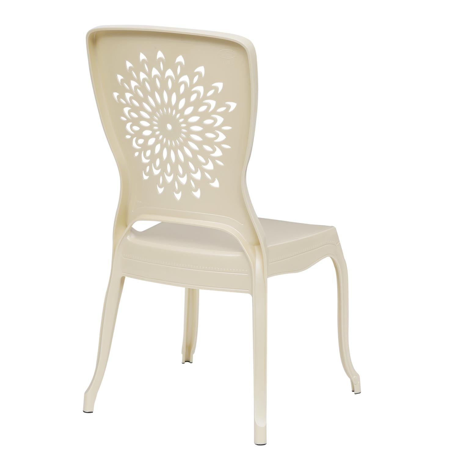 Nilkamal Aura Plastic Chair (Pearl White)