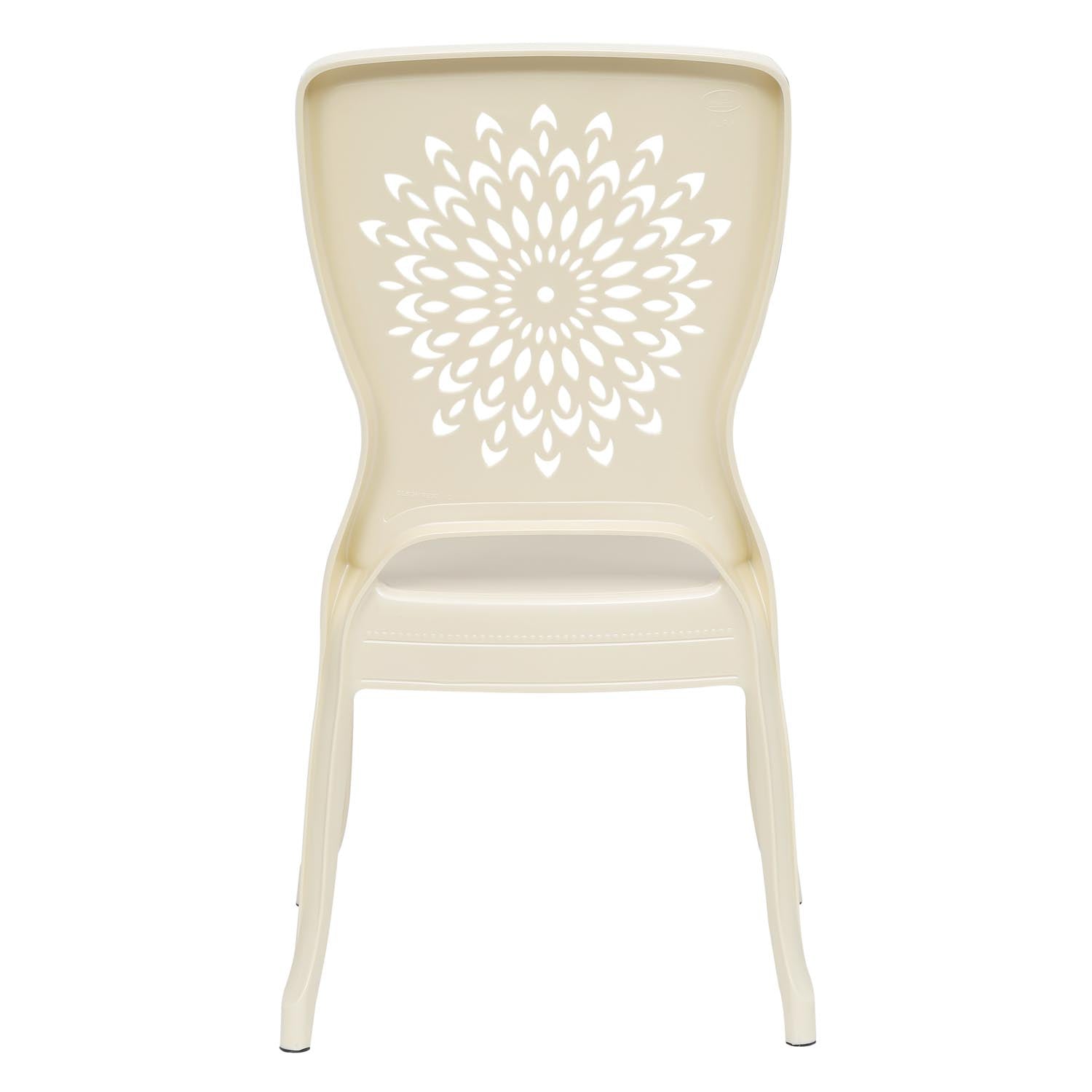 Nilkamal Aura Plastic Chair (Pearl White)