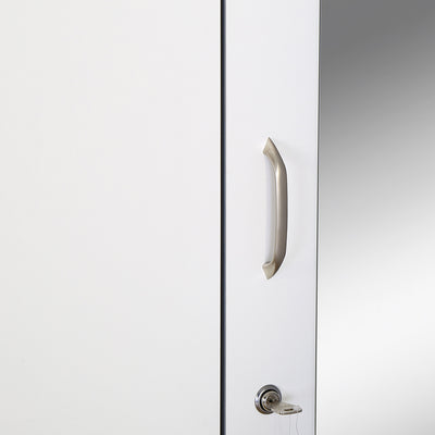 Nilkamal Marbito 2 Door Wardrobe With Mirror (White)