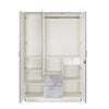 Nilkamal Marbito 3 Door Wardrobe With Mirror (White)