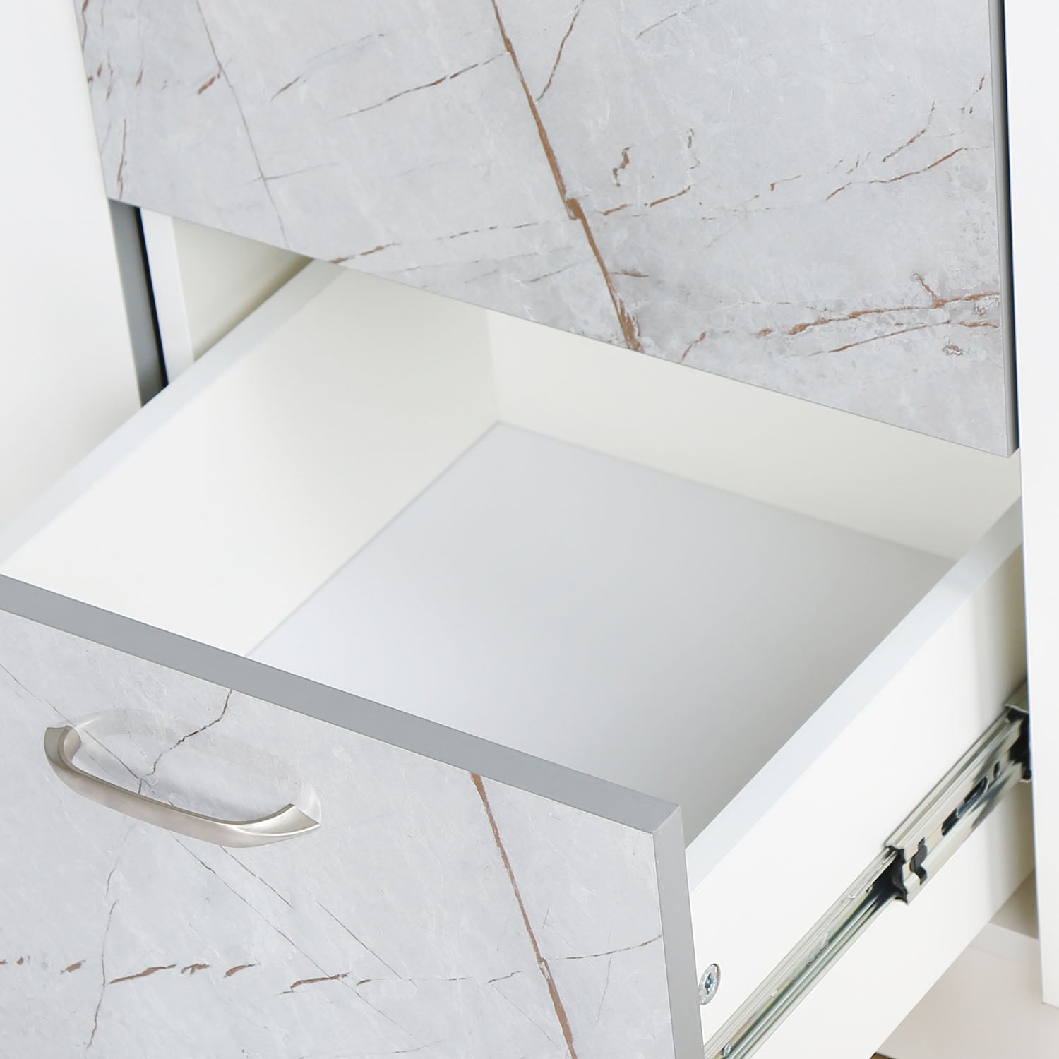 Nilkamal Marbito 3 Door Wardrobe With Mirror (White)