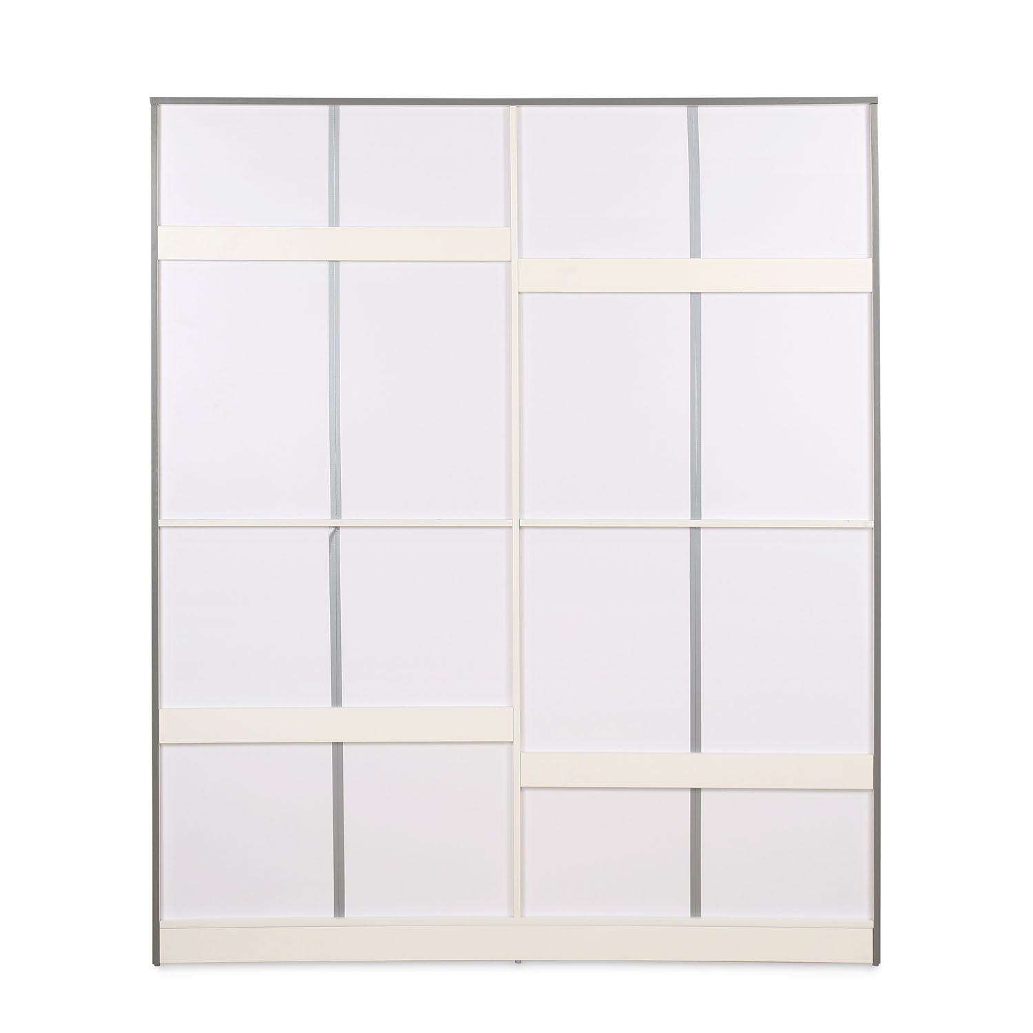 Nilkamal Marbito 4 Door Wardrobe With Mirror (White)