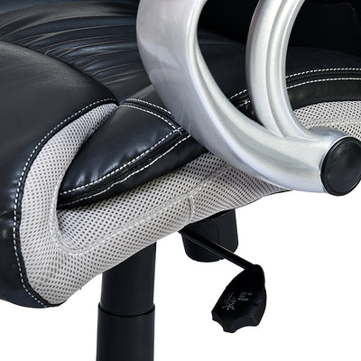 Nilkamal Travis High Back Office Chair (Black/Grey)