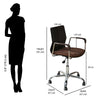 Nilkamal Zing with Arm Office Chair (Brown)