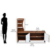 Nilkamal Caspian Wall Unit (Walnut and White)