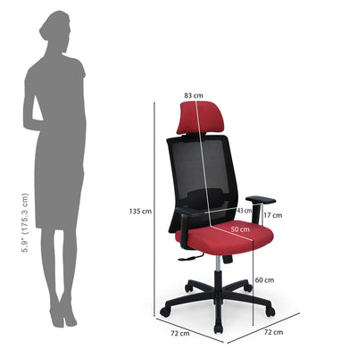Nilkamal Compass High Back Mesh Office Chair