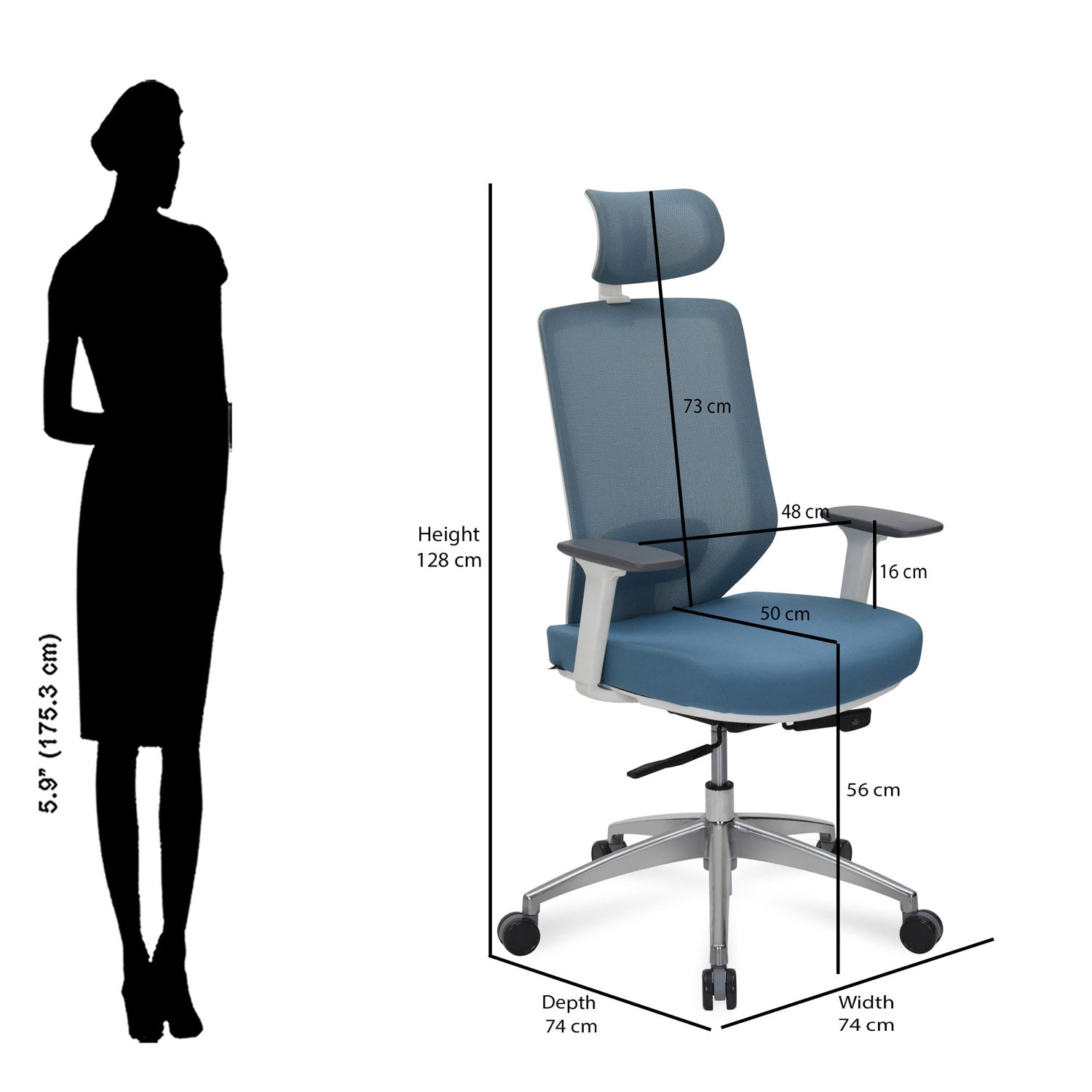 Nilkamal Poise Pro High Back Office Chair