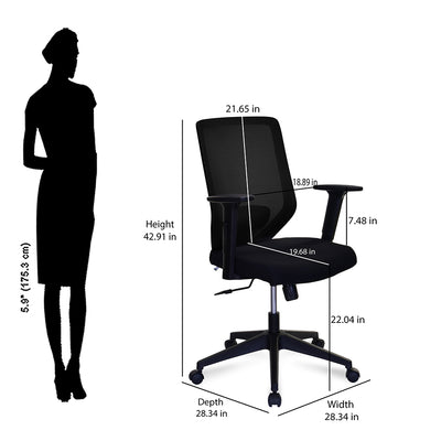 Nilkamal Poise Mid Back Office Chair