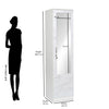 Nilkamal Marbito 1 Door Wardrobe With Mirror (White)