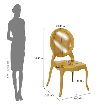 Nilkamal Grace Plastic Chair (Gold)