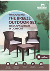 Nilkamal Breeze 2 Seater Balcony Sofa set with Round Center Table with Glass - Outdoor Details