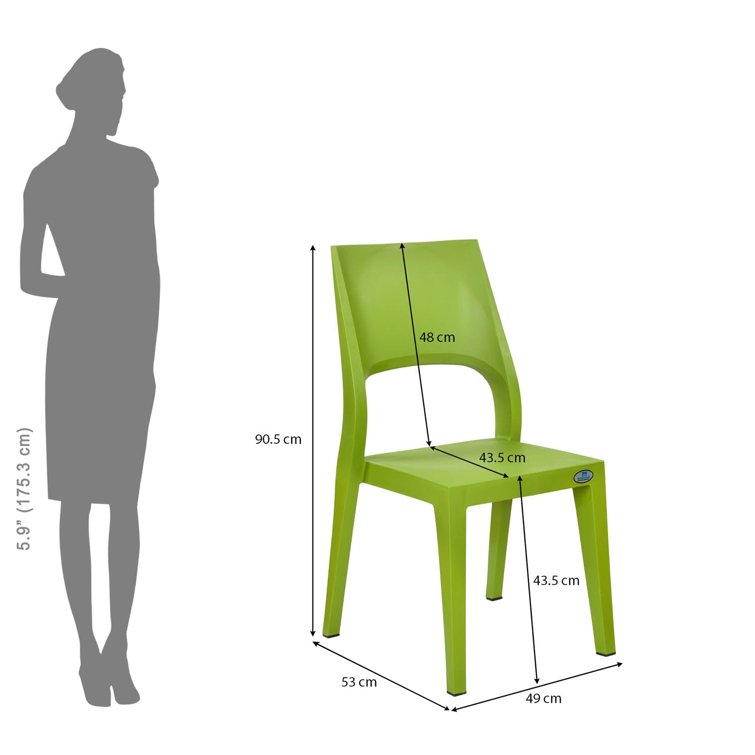 Nilkamal Ace Plastic Chair