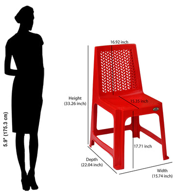 Nilkamal Viva Plastic Armless Chair