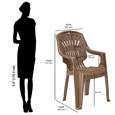 Nilkamal CHR2231 Plastic Arm Chair
