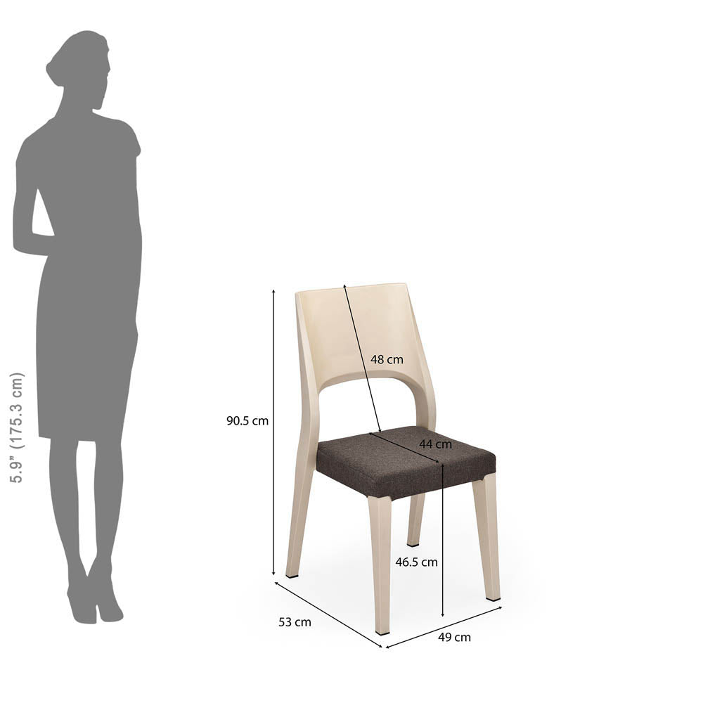 Nilkamal Ace Plastic Chair With Cushion
