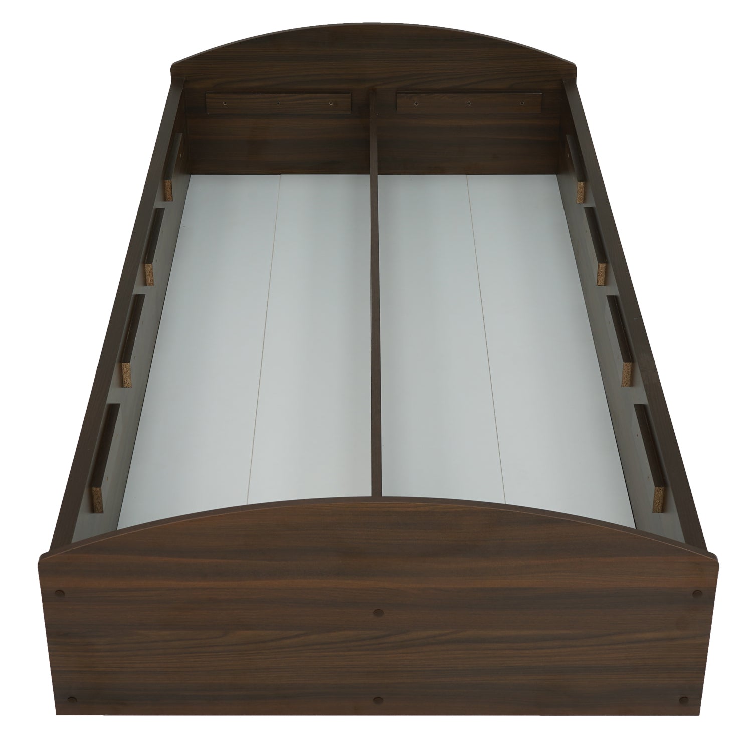 Nilkamal Addison Single Bed With Box Storage (Classic Walnut)