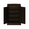 Nilkamal Alpine Shoe Cabinet (Classic Walnut) - Open Drawer View